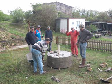 Socle pour le tir à la perche