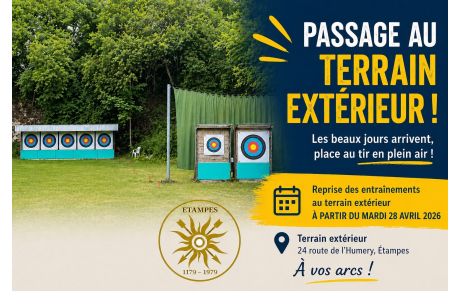 Passage au terrain extérieur